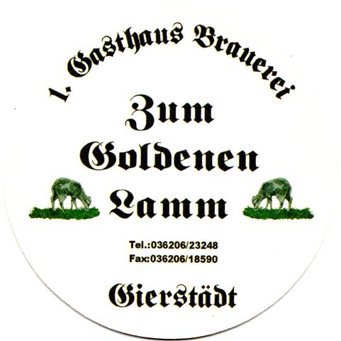 gierstdt gth-th zum goldenen lamm rund 1a (190-1 gasthaus)